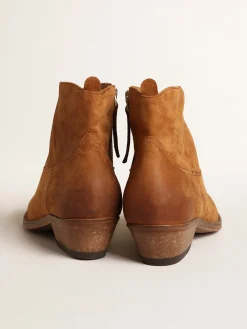 Cheap Golden Goose Ankle boot Young de suede cor conhaque Cabedal de suede na cor conhaque