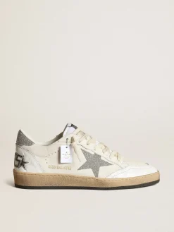 Clearance Golden Goose Ball Star branco com estrela e talão com cristais Swarovski Cabedal de napa branca
