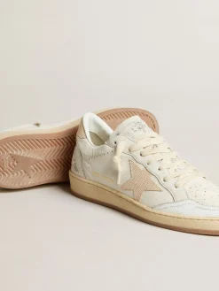 Fashion Golden Goose Ball Star Masculino LTD CNY de couro branco com estrela cor de marfim Cabedal de couro branco