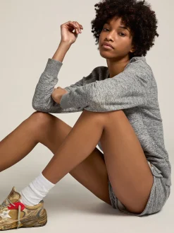 Shop Golden Goose Bermuda cinza mescla com estrela dourada Cor: cinza mescla