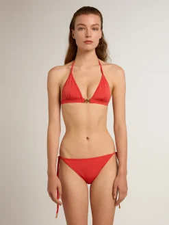Flash Sale Golden Goose Biquíni vermelho coral Coleção Resort