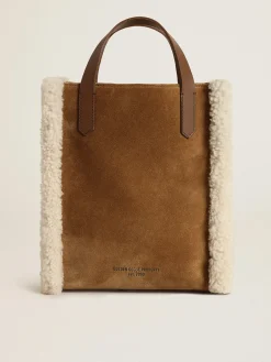 Cheap Golden Goose Bolsa Mini California de camurça Cor: camurça