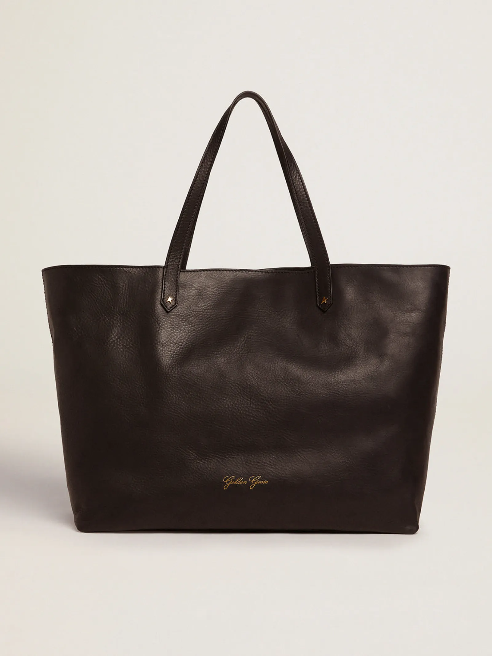 Sale Golden Goose Bolsa Pasadena feminina preta com logo dourado Cor: preto