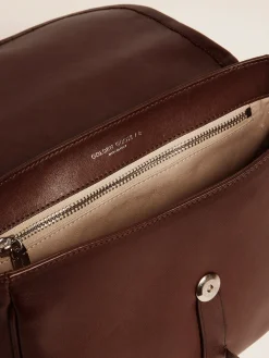 Discount Golden Goose Bolsa Rodeo média de couro escuro Material principal: 100% couro bovino