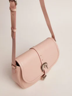 Online Golden Goose Bolsa Rodeo média de couro na cor rosa quartzo Cor: rosa quartzo