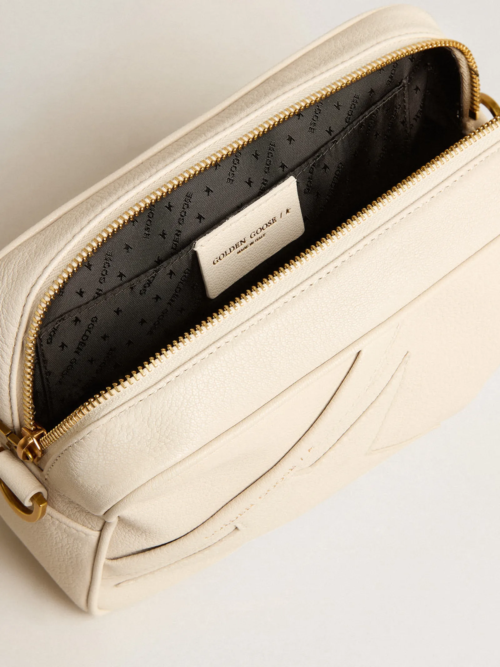 Clearance Golden Goose Bolsa Star Bag Feminina de couro cor de manteiga Material principal: 100% couro ovino