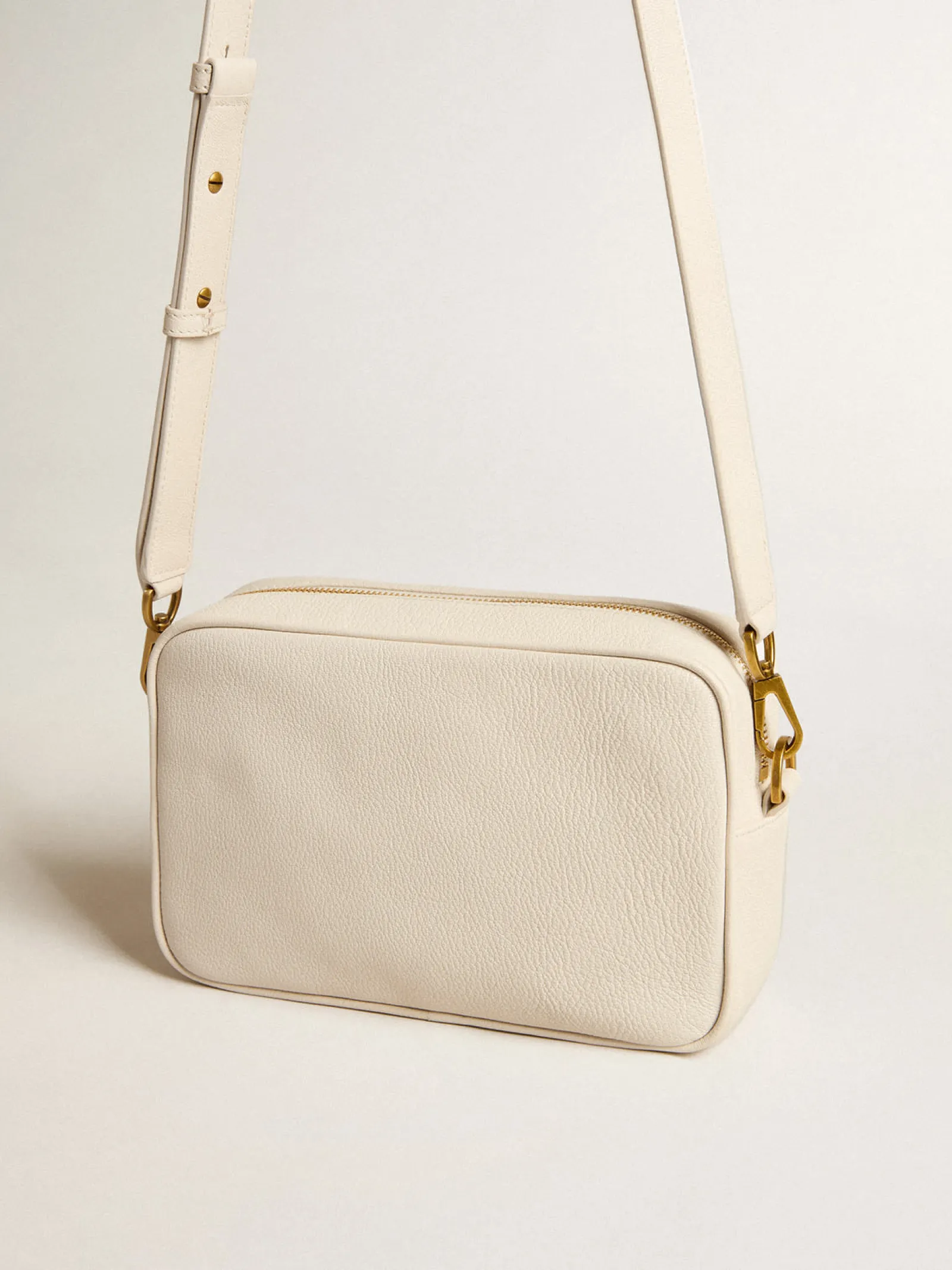 Clearance Golden Goose Bolsa Star Bag Feminina de couro cor de manteiga Material principal: 100% couro ovino