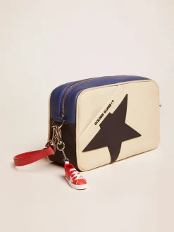 Cheap Golden Goose Bolsa Star feminina de com estrela preta Couro granulado