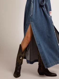 Discount Golden Goose Bota Feminina de couro preto com estrela platina recortada Cor: preto