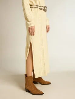 Cheap Golden Goose Botas Debbie de suede marrom Cabedal de suede marrom