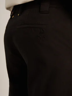 Flash Sale Golden Goose Calça chino de gabardine de algodão preto Coleção Resort