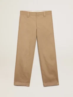 Best Sale Golden Goose Calça chino Golden Collection cáqui bege Cor: cáqui bege