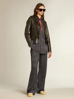 Flash Sale Golden Goose Calça de jacquard com estampa toile de jouy all over Coleção Journey