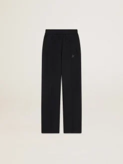 Clearance Golden Goose Calça de jogging feminina preta com estrela na frente Cor: preto