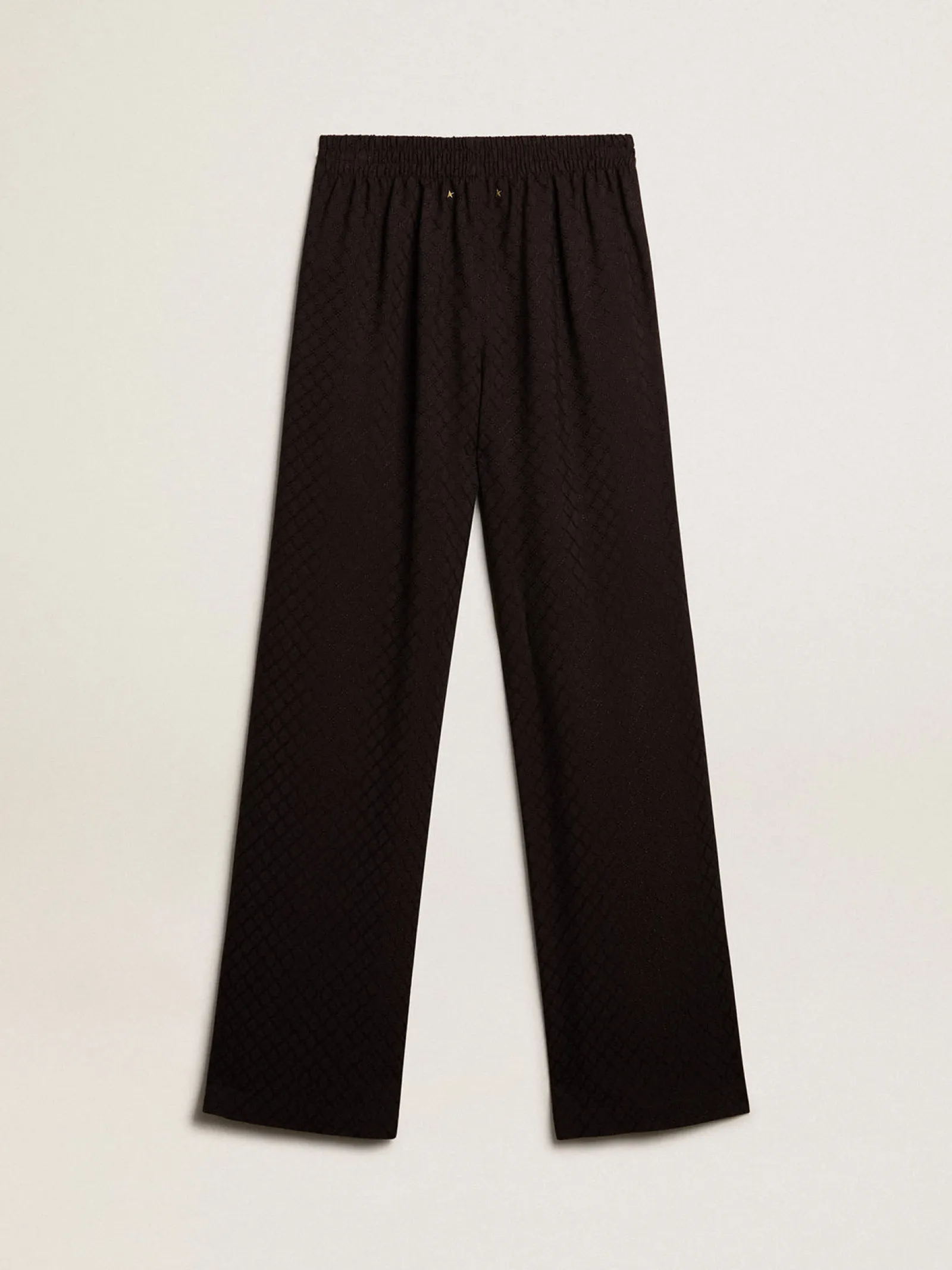 Hot Golden Goose Calça de jogging feminina de viscose preta Coleção Journey