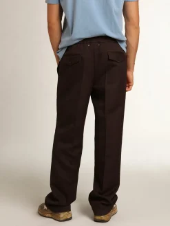 Hot Golden Goose Calça de jogging masculina cor alcaçuz Cor: alcaçuz