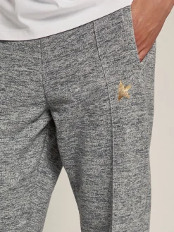 Hot Golden Goose Calça de jogging masculina cinza com estrela dourada na frente Cor: cinza mescla