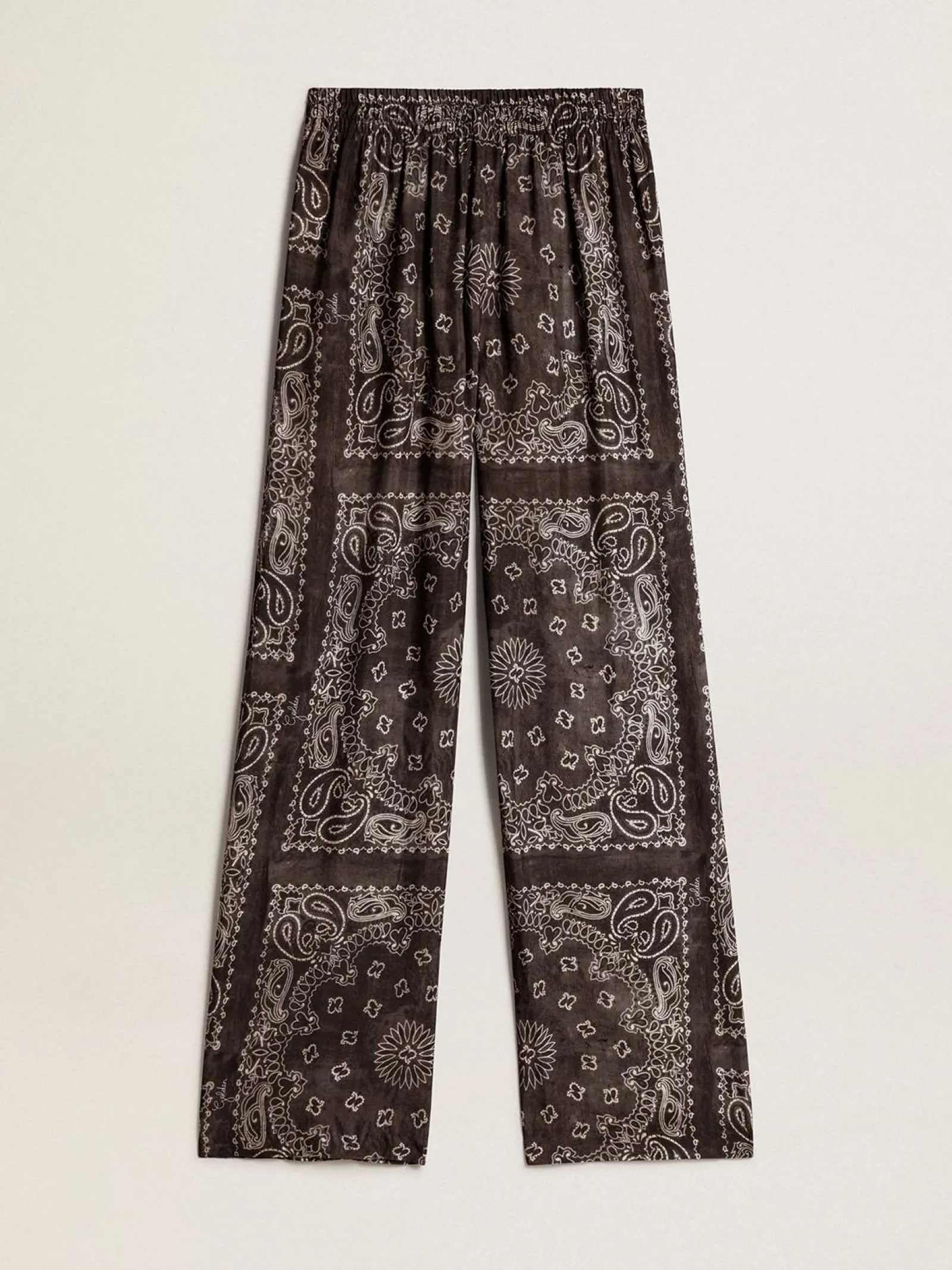 Clearance Golden Goose Calça de jogging na cor antracite com estampa caxemira Golden Collection