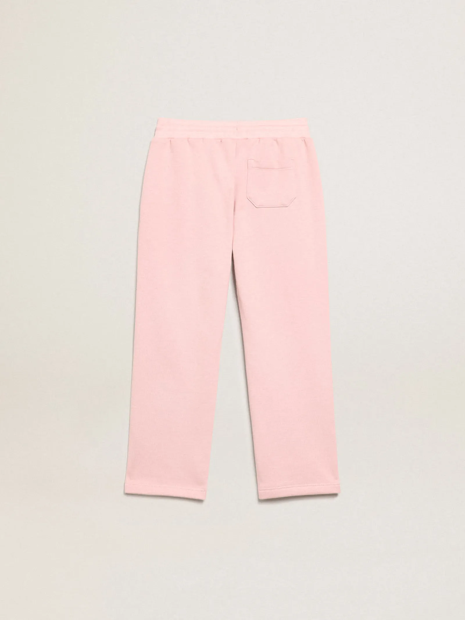 Store Golden Goose Calça de jogging rosa com estrela de glitter na frente Cor: rosa