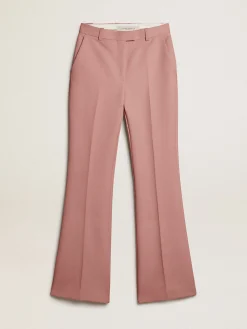 New Golden Goose Calça de tecido rosa de alfaiataria Coleção Journey