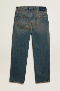 Clearance Golden Goose Calça jeans azul com tratamento usado Coleção Journey