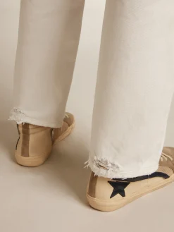 Best Golden Goose Calça jeans branca com efeito stonewashed Cor: branco usado