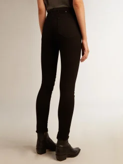 Discount Golden Goose Calça jeans feminina skinny preta Cor: preto