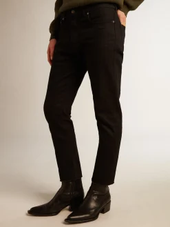 Shop Golden Goose Calça jeans masculina skinny preta Cor: preto