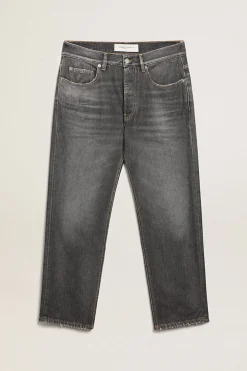 Flash Sale Golden Goose Calça jeans preta masculina com efeito desbotado Golden Collection