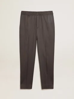 New Golden Goose Calça jogger de lã cinza ferro Cor: cinza ferro