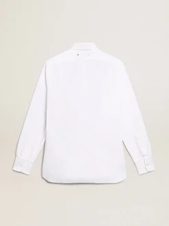 Best Golden Goose Camisa branca de algodão Golden Collection