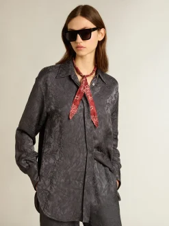 New Golden Goose Camisa de jacquard com estampa toile de jouy all over Coleção Journey