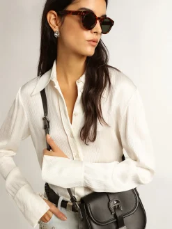Clearance Golden Goose Camisa modelagem slim cor de pergaminho Cor: pergaminho