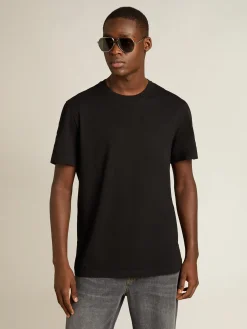 Clearance Golden Goose Camiseta Coleção Golden preto vintage com tratamento desgastado Cor: preto vintage