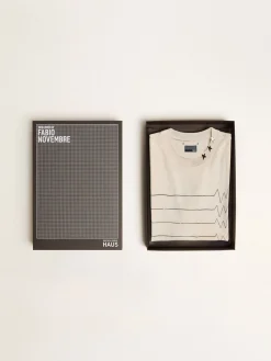 Cheap Golden Goose Camiseta Feminina no branco heritage Exclusiva HAUS of Dreamers