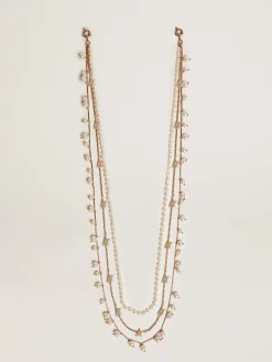 Store Golden Goose Colar feminino com quatro correntes Heritage na cor ouro velho Família: Heritage