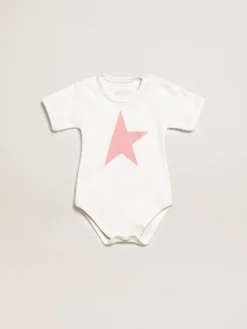 Discount Golden Goose Conjunto de presente branco com acabamento e logo rosa Cor: branco e branco leite