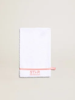 Discount Golden Goose Conjunto de presente branco com acabamento e logo rosa Cor: branco e branco leite