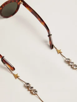 Shop Golden Goose Corrente para óculos feminina na cor ouro velho Família: Déco