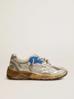 Cheap Golden Goose Dad-Star feminino prateado Cabedal: 50% couro bovino, 28% poliamida, 18% poliuretano têxtil, 4% tecido de vidro