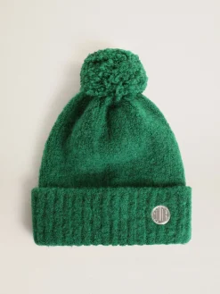 Outlet Golden Goose Gorro de lã com pompom Coleção Journey verde Cor: verde