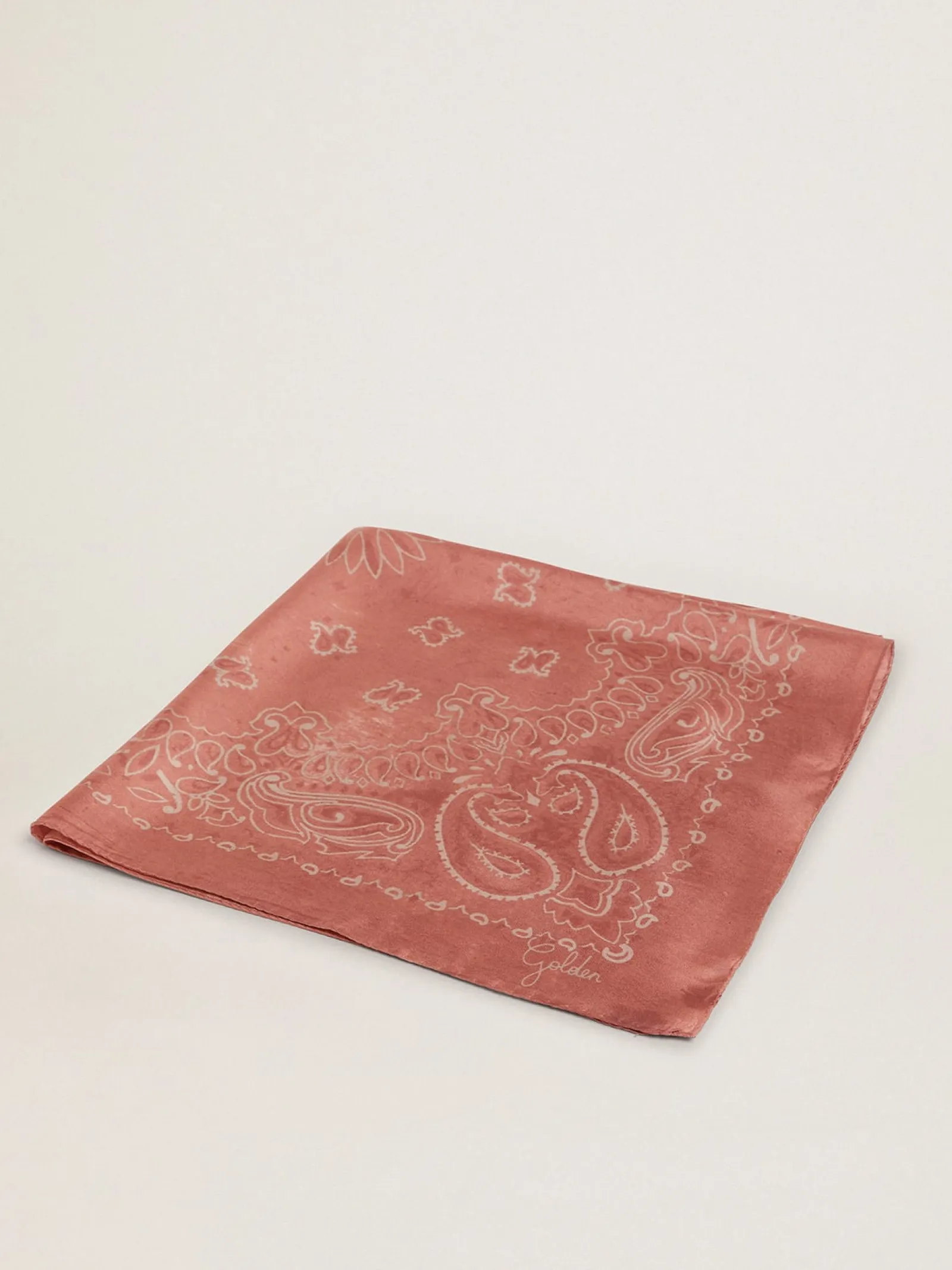 Cheap Golden Goose Lenço rosa envelhecido com estampa caxemira Cor: rosa envelhecido