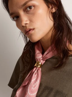 Cheap Golden Goose Lenço rosa envelhecido com estampa caxemira Cor: rosa envelhecido