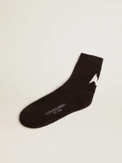Store Golden Goose Meias Coleção Star pretas com estrela branca em contraste Cor: preto