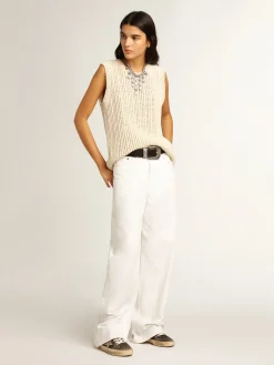 Shop Golden Goose Mid Star de glitter preto, estrela e talão de suede havana-rosado Cabedal de glitter preto