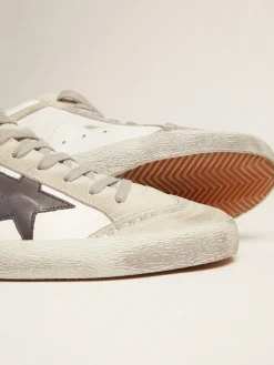 Best Golden Goose Mid Star masculino branco com estrela preta Material principal: 100% couro bovino