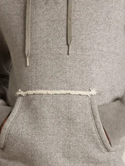 Best Sale Golden Goose Moletom de algodão cinza mescla com capuz Coleção Journey