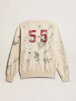 Sale Golden Goose Moletom branco usado Exclusivo HAUS of Dreamers