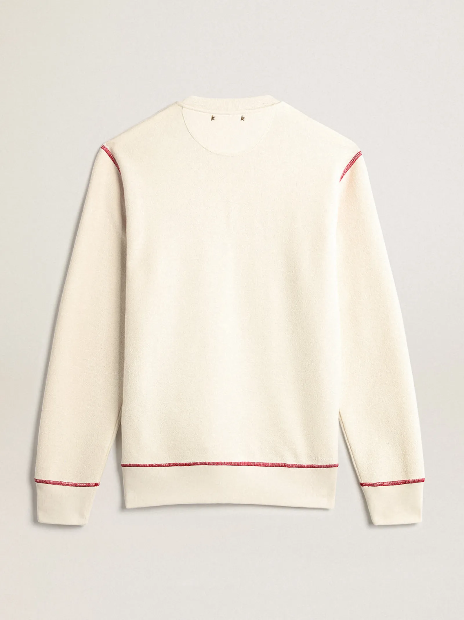 New Golden Goose Moletom Masculino na cor branco heritage com logo CNY Cor: branco heritage