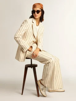 Hot Golden Goose Mule Ball Star de napa com estrela de suede cinza gelo Cabedal de napa branca